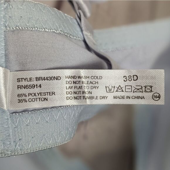 NWT Sofra Full Cup Wire Free Bra Wide Straps 3 Hooks Cup D (BR4430ND) - Picture 9 of 9